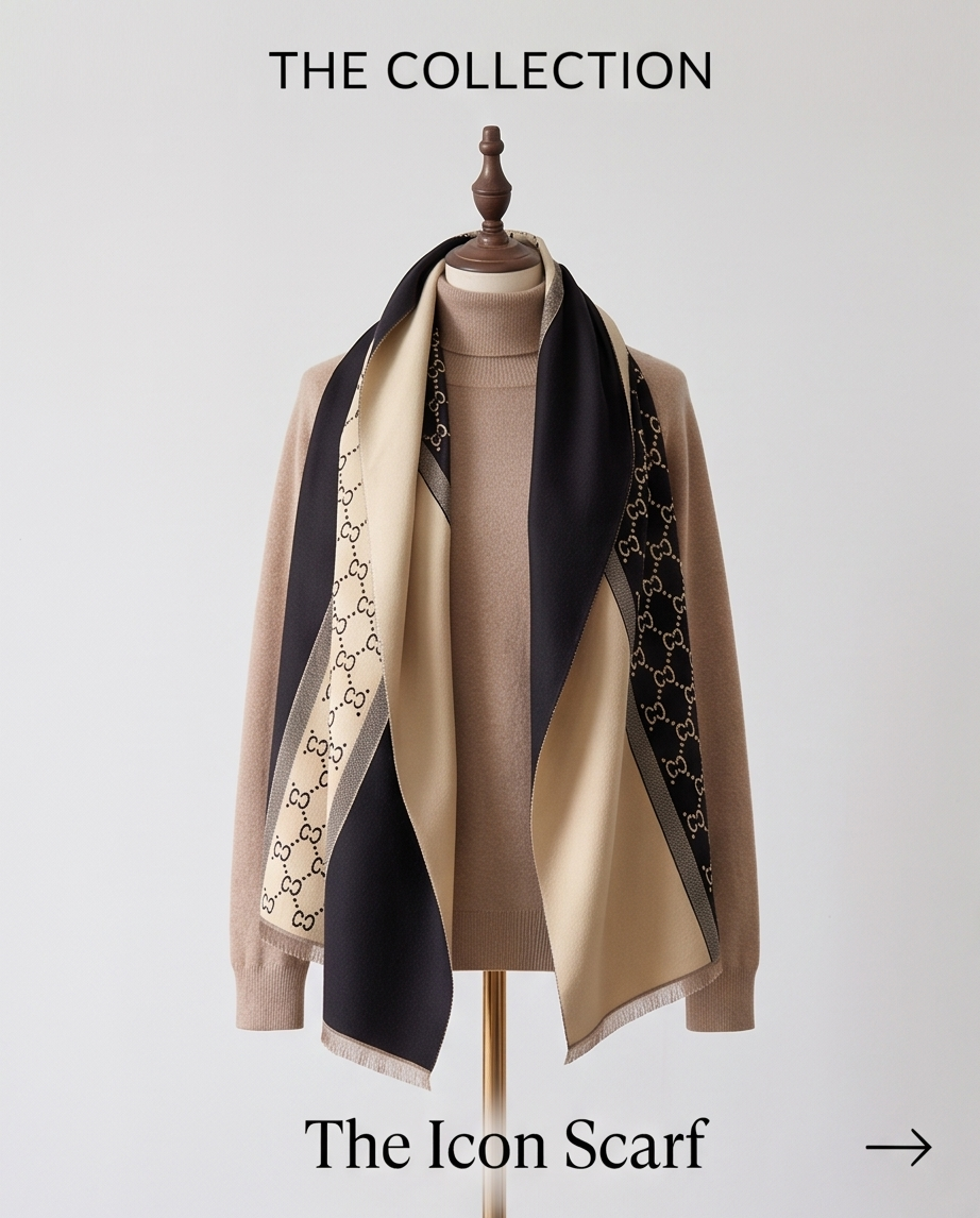 Double-Sided Cashmere Feel Scarf For Women - Elegant & Versatile