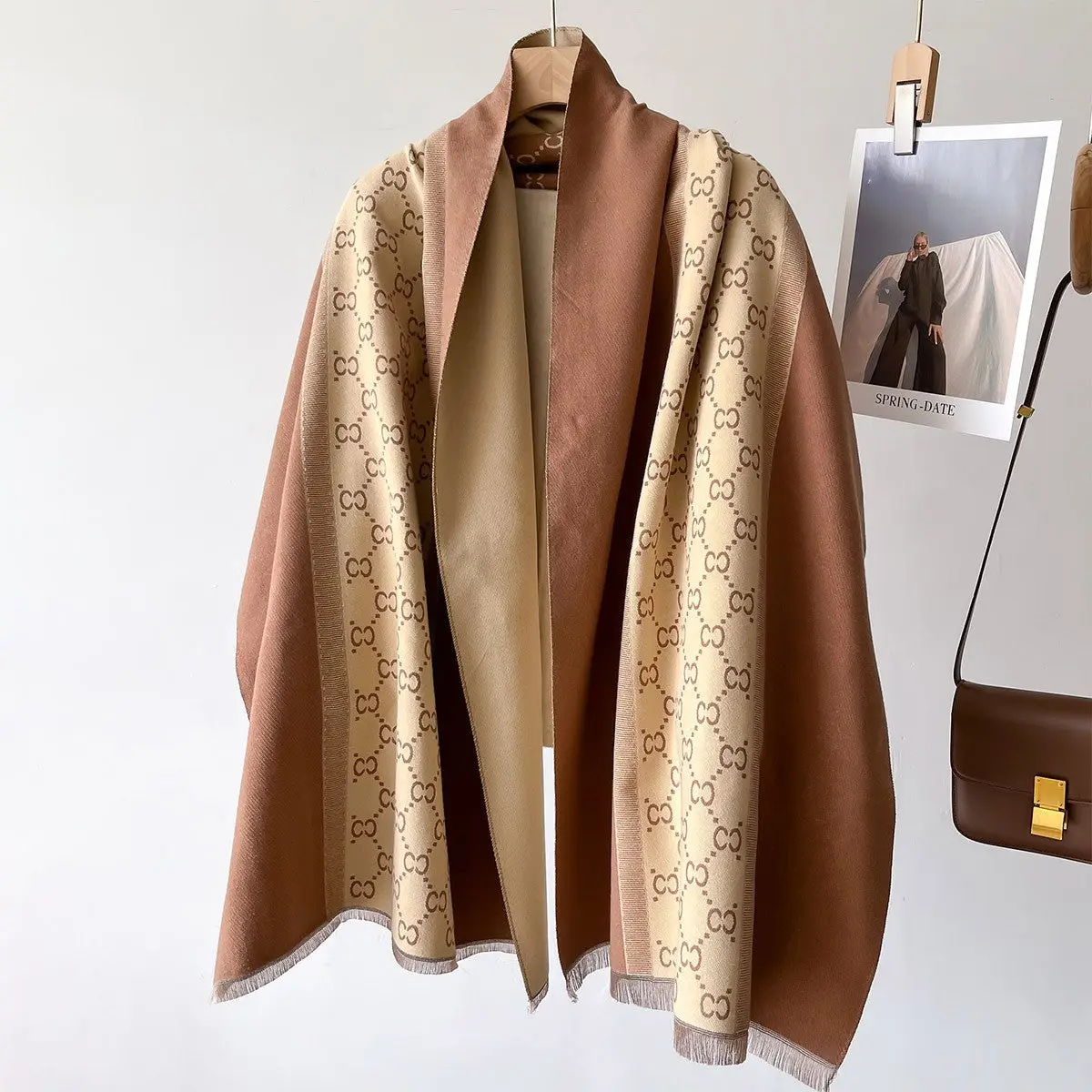 Double-Sided Cashmere Feel Scarf For Women - Elegant & Versatile
