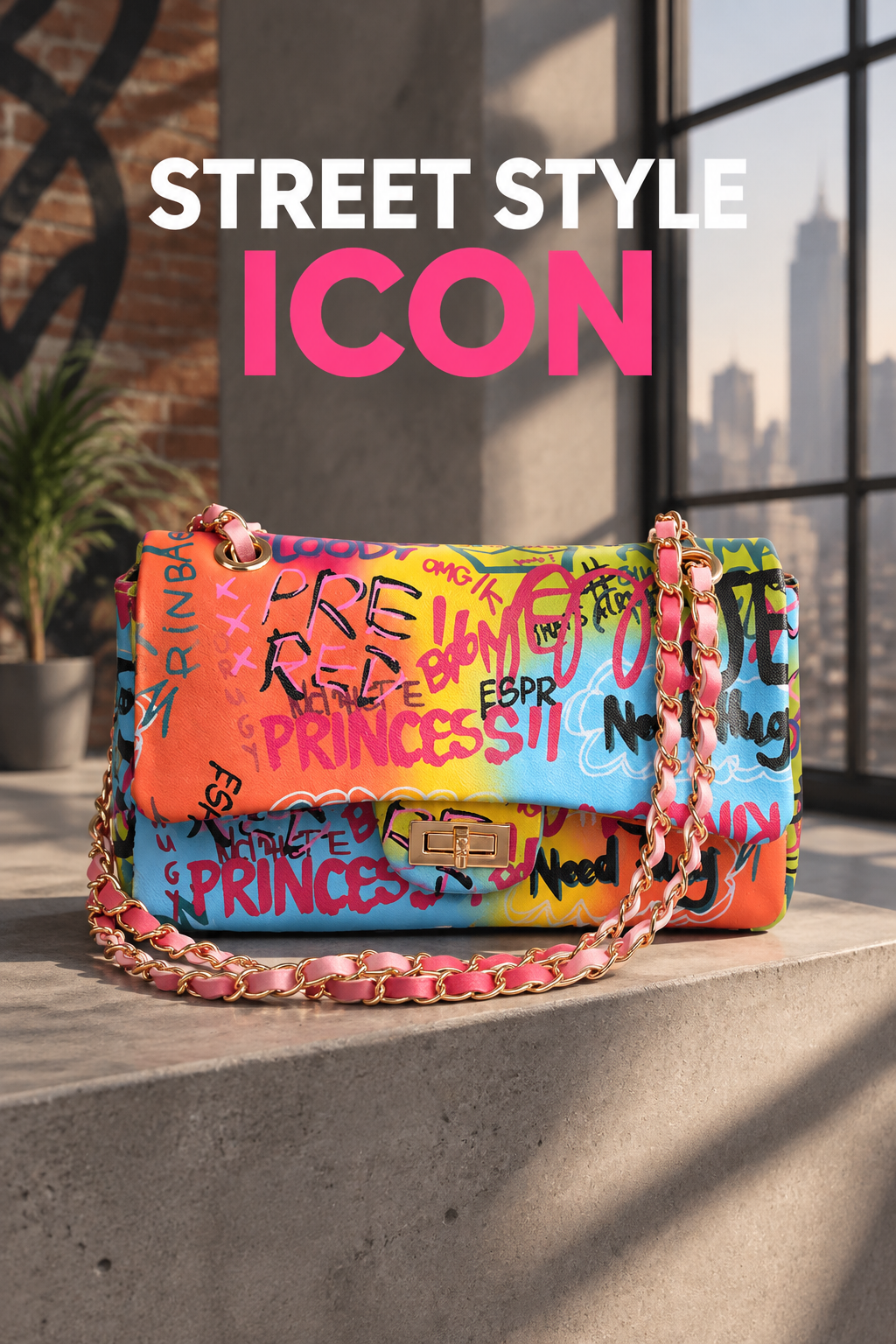 Graffiti Gradiating Clutch 