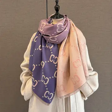 Women's Winter Thick Knit Scarf Shawl Wrap C Logo